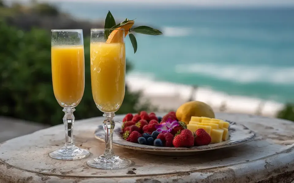 Mango Prosecco Bliss mit Ellyfit Fitnessdrink