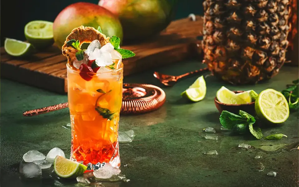 Tropical Refresher mit Ellyfit Fitnessdrink