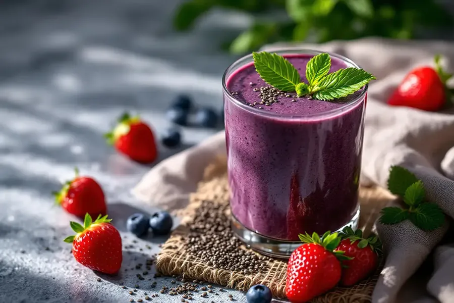 Mango Berry Antioxidant mit Ellyfit Fitnessdrink